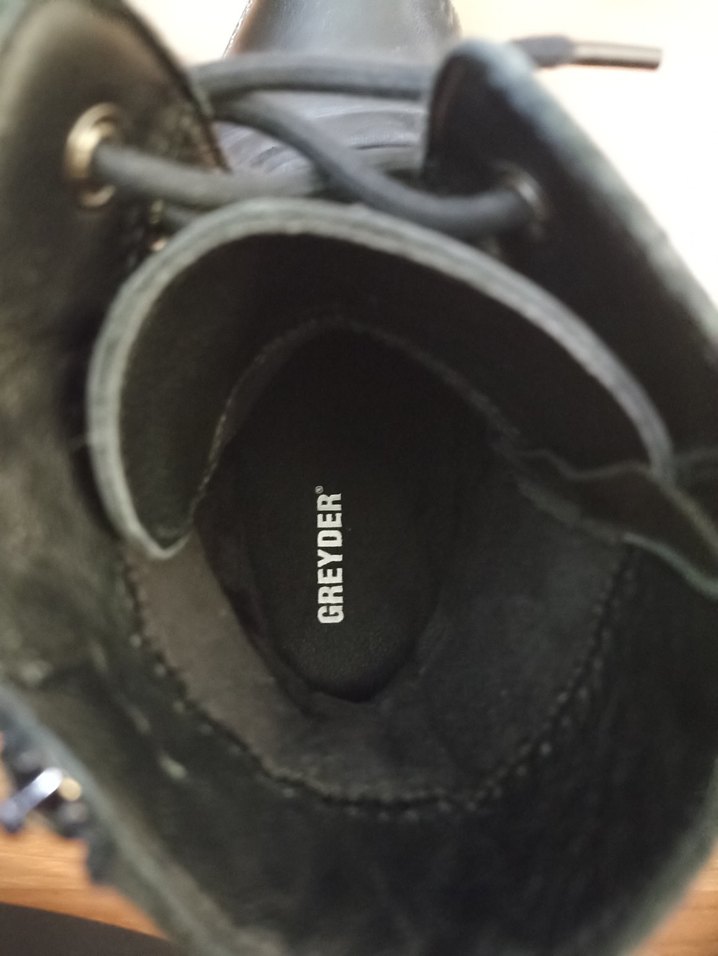 Siyah Deri Bağcıklı  Bot - Görsel 5