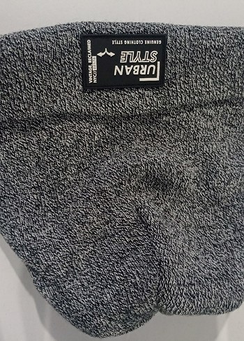 Gri Örme Çocuk Bere ve Ayıcıklı Eldiven Seti - Görsel 4