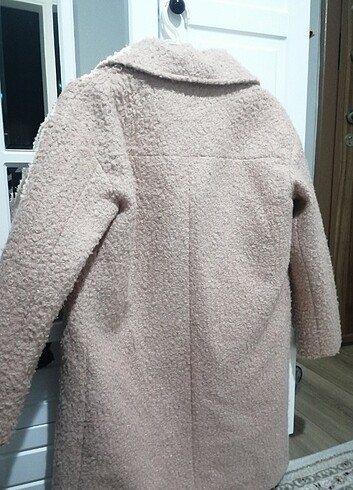 36 Beden pembe Renk Pudra Renk Teddy Kaban
