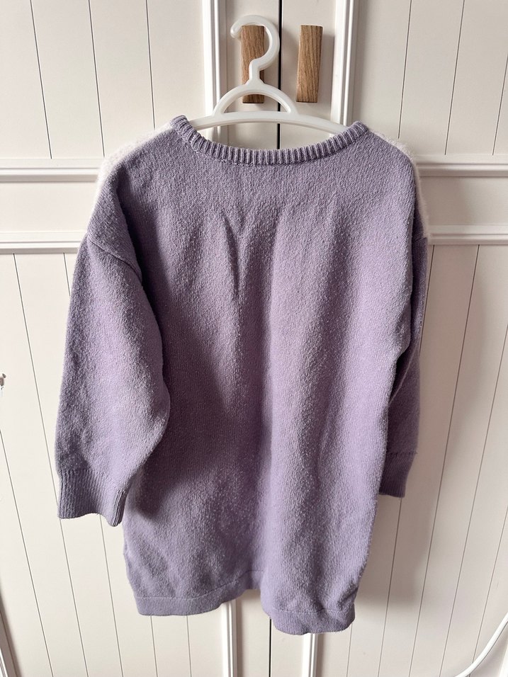 Kız Çocuk Mor Triko Kazak - Görsel 3