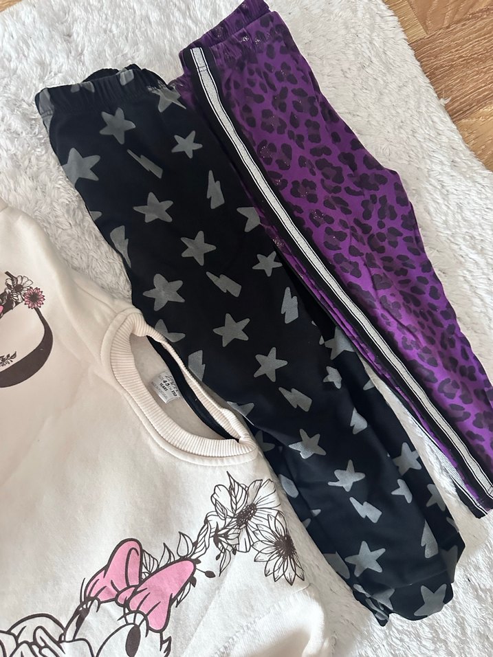 Pembe Baskılı Örgü Bebek Kız Takımı - Görsel 4