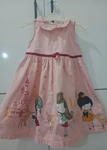 LC Waikiki Kız Çocuk Pembe Fırfırlı Elbise