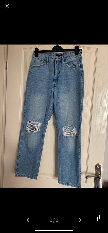 Düz kesim kot pantolon - Görsel 5