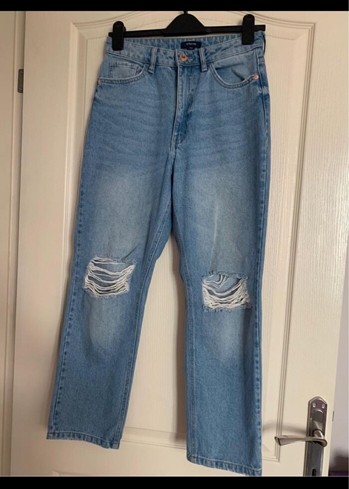 Düz kesim kot pantolon - Görsel 5