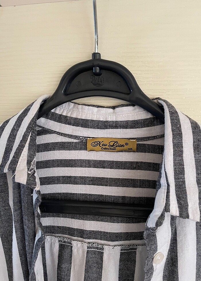 Keten uzun gömlek - Görsel 2