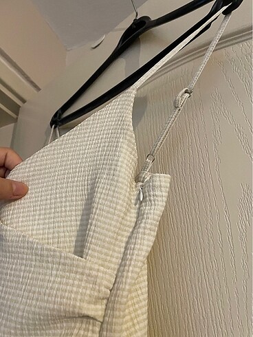 Krem casual/şık tulum - Görsel 5