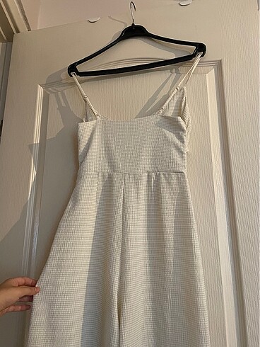 Krem casual/şık tulum - Görsel 6