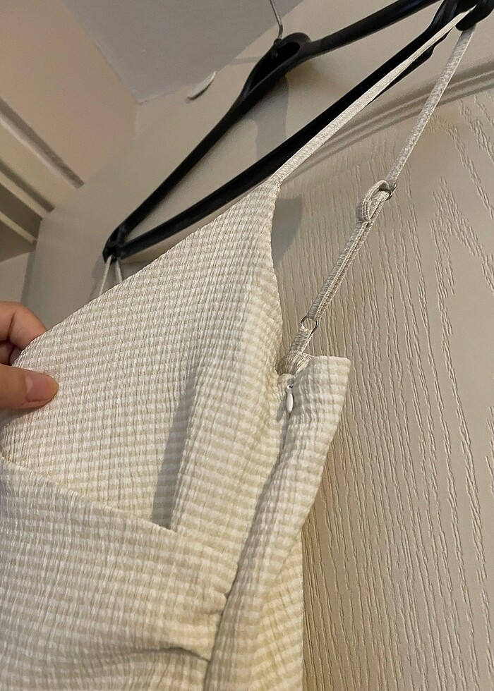 Krem casual/şık tulum - Görsel 5