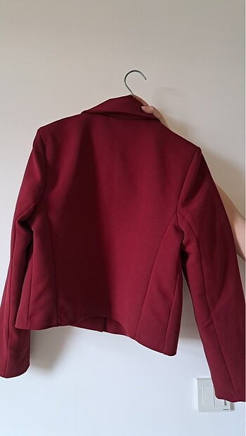 Trendyol & Milla Trendyolmilla Bordo Düğme Detaylı Blazer