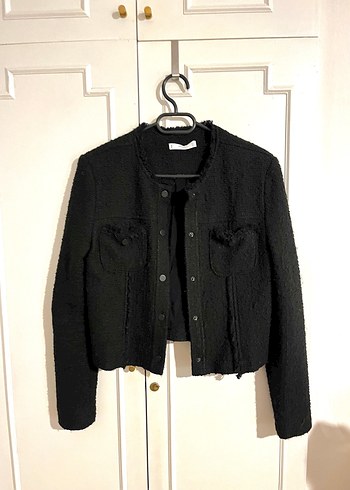 Mango Siyah Tüvit Ceket/Blazer