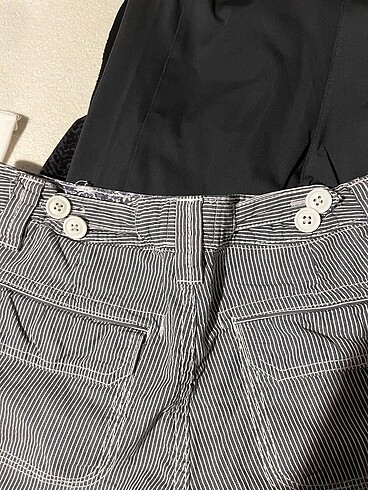 xs Beden lacivert Renk H&M çizgili şort