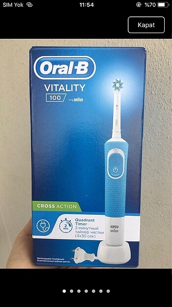 Braun Oral b şarjlı diş fırçası