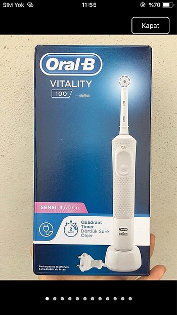 Braun Oral B vitality şarjlı diş fırçası