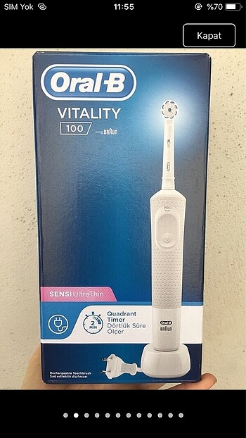 Braun Braun Oral B vitality şarjlı diş fırçası