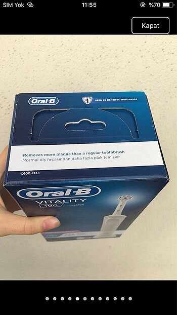 universal Beden çeşitli Renk Braun Oral B vitality şarjlı diş fırçası