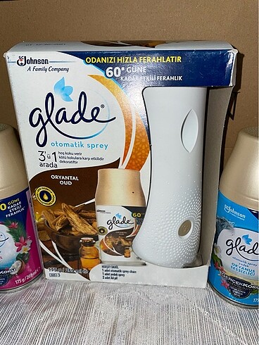 Glam Rock Glade Freshmatic Sprey set+3 extra yedek sprey