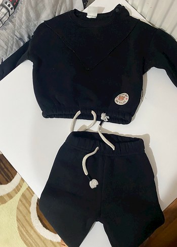 Siyah Bebek Eşofman Takımı