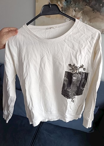 Nakışlı Payetli Tişört - Görsel 3