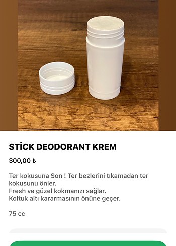 Deodorant krem