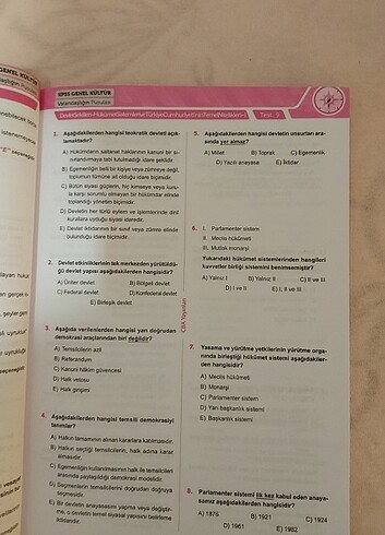  KPSS vatandaşlığın pusulası soru bankası 