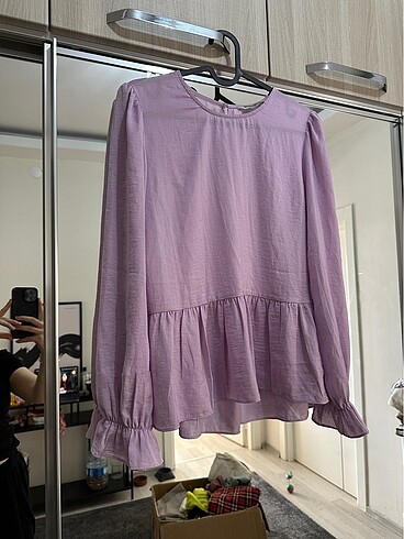 LİLA STRADIVARIUS BLUZ