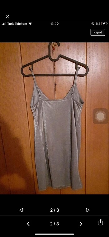 Zara zara parlak mini elbise
