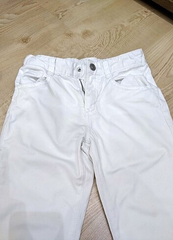 7 Yaş Beden beyaz Renk Pantolon 