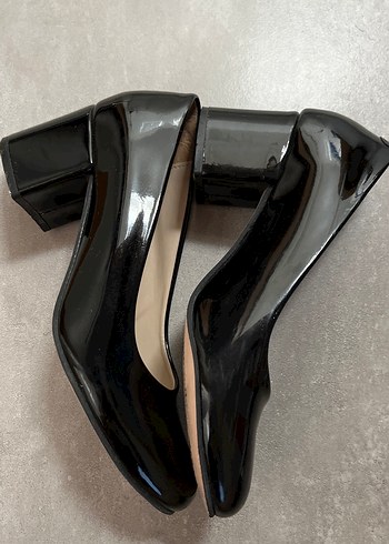 37 Beden siyah Renk Parlak Siyah Stiletto Topuklu Kadın Ayakkabı