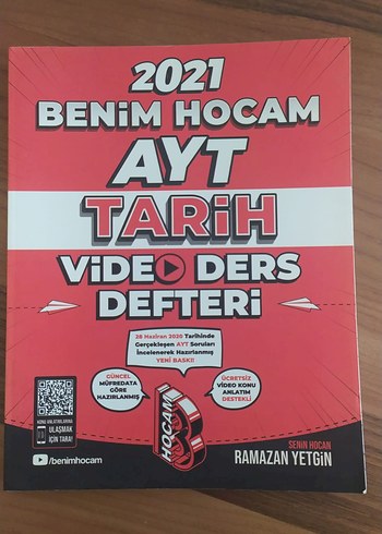 2021 Benim Hocam AYT Tarih Video Ders Defteri