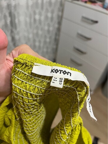 m Beden yeşil Renk Koton crop