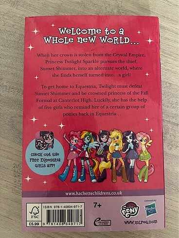 my little pony equestria girls ingilizce kitap twilight sparkle