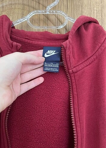 xl Beden bordo Renk Nike hırka 