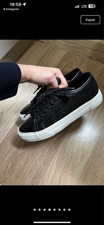 35 Beden siyah Renk Bershka ayakkabı