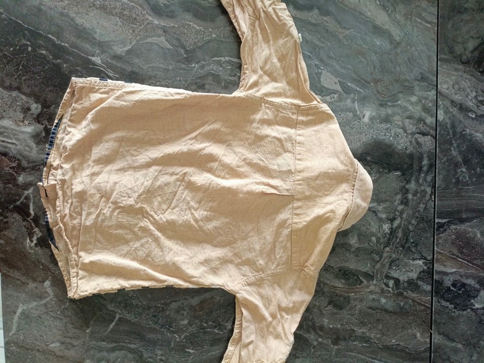 Erkek Çocuk Uzun Kollu Bej Gömlek - Görsel 5