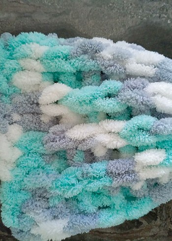 Çocuk Örgü Bere ve Atkı Seti - Görsel 5