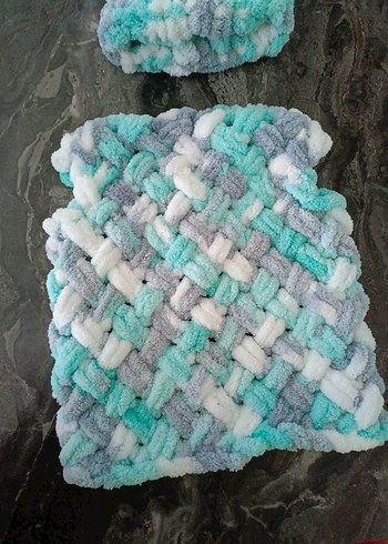 Çocuk Örgü Bere ve Atkı Seti - Görsel 4