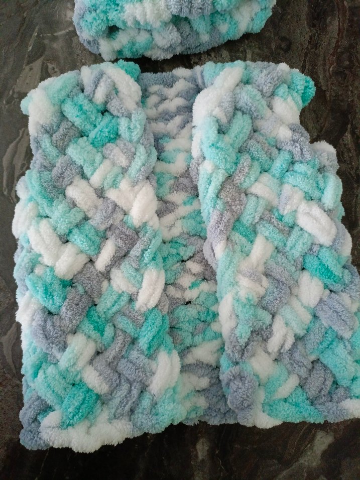 Çocuk Örgü Bere ve Atkı Seti - Görsel 2