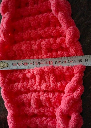 Pembe Örgü Yetişkin Atkı Seti - Görsel 6