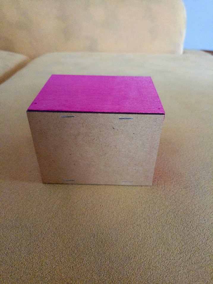 Pembe Kedi Desenli Ahşap Kutu - Görsel 3