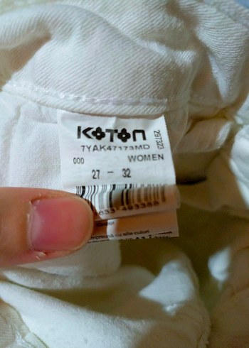 beyaz pantolon koton - Görsel 4