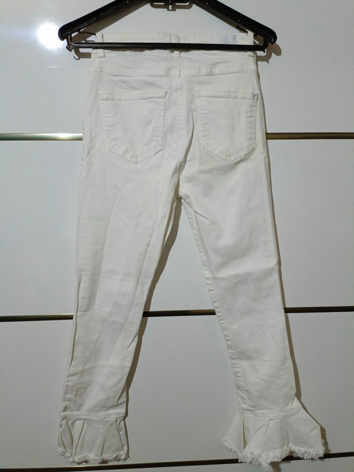 beyaz pantolon koton - Görsel 2