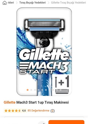 Gillette Mach3 Start Mavi Tıraş Makinesi - Görsel 4