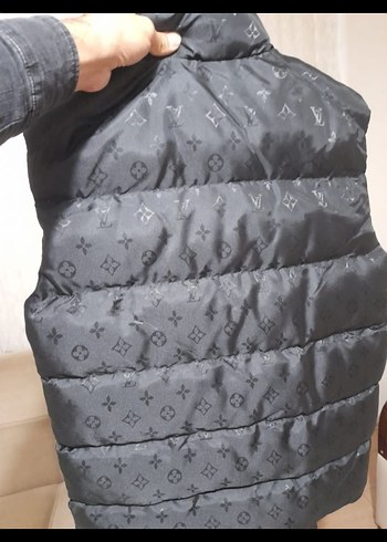 Siyah Yüksek Yakalı Fermuarlı Erkek Şişme Yelek - Görsel 2