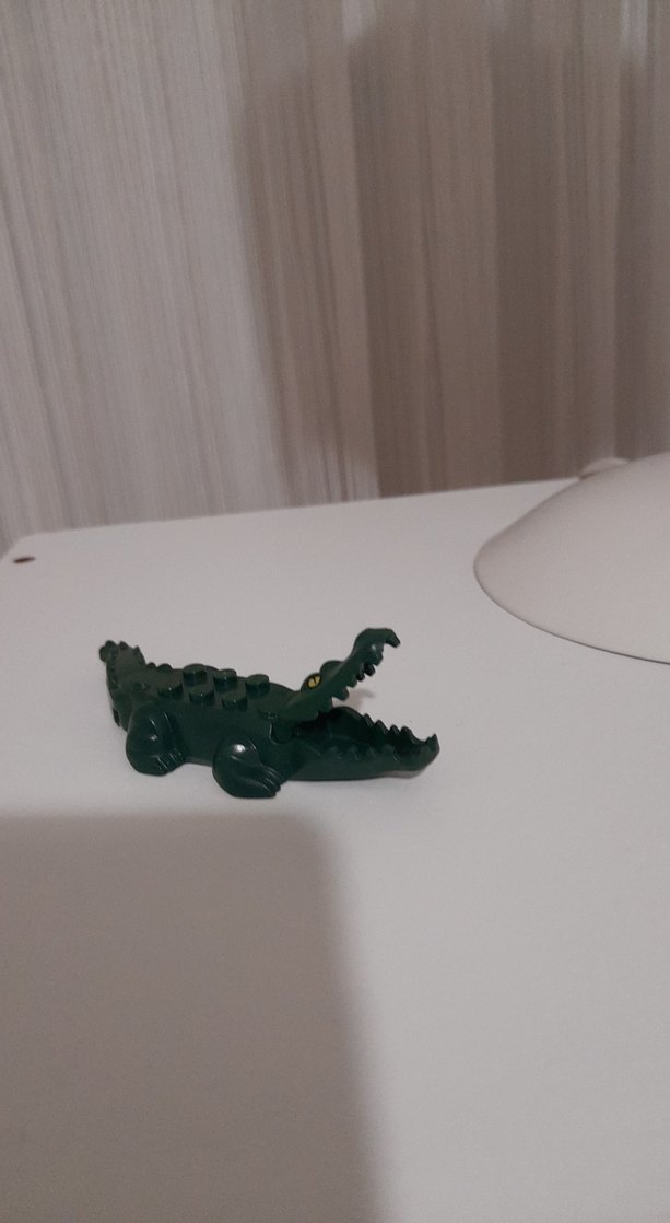 Siyah Timsah Figürü Oyuncak - Görsel 2