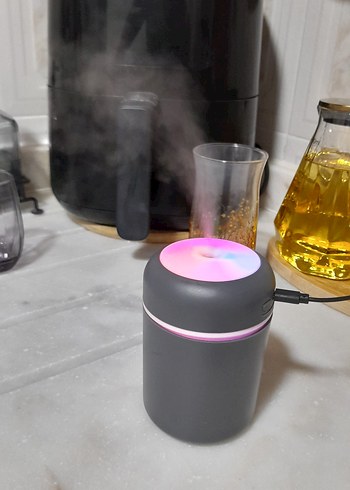 Renkli LED Işıklı Hava Temizleyici ve Nemlendirici - Görsel 4