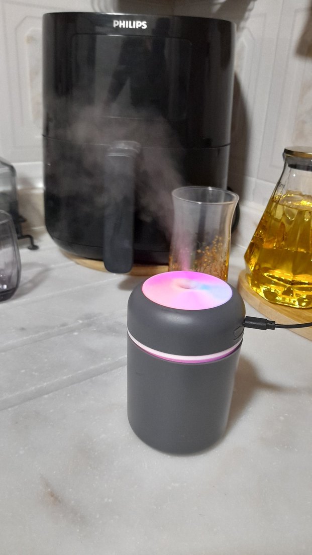 Renkli LED Işıklı Hava Temizleyici ve Nemlendirici - Görsel 4