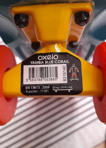 Renkli Mavi Çocuk Scooterı - Görsel 4