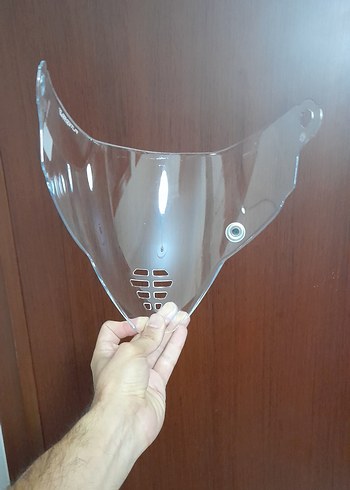 Şeffaf Cam Motosiklet Kask Siperliği - Görsel 2