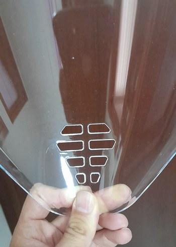 Şeffaf Cam Motosiklet Kask Siperliği - Görsel 3