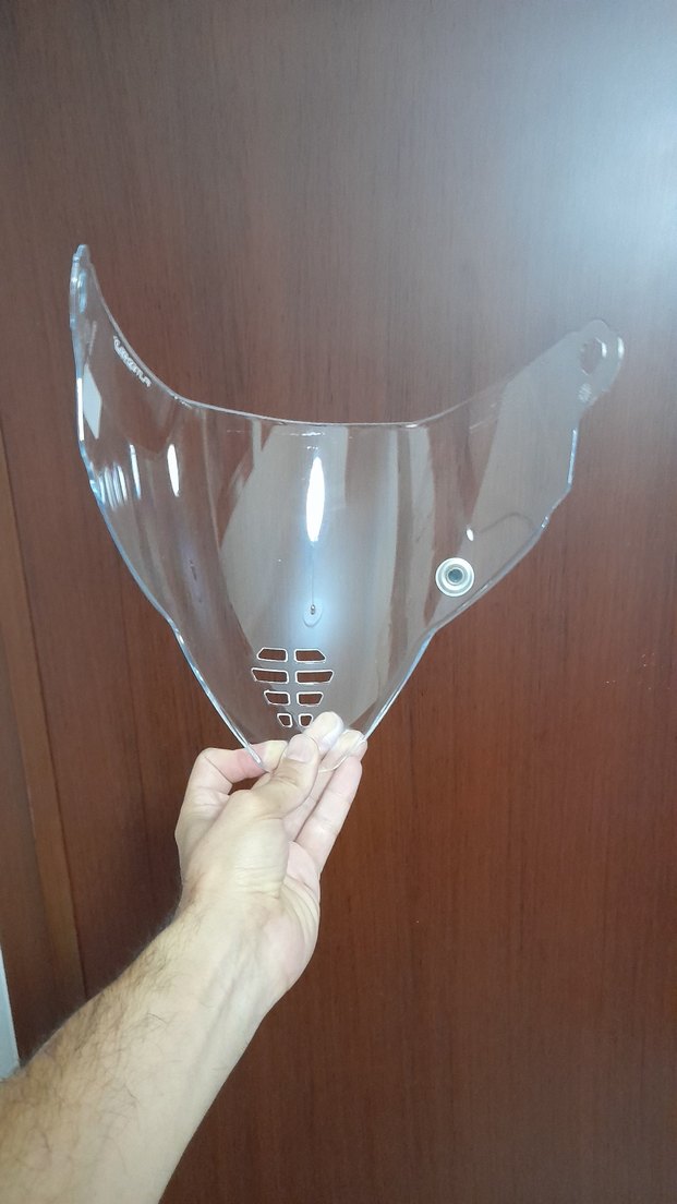 Şeffaf Cam Motosiklet Kask Siperliği - Görsel 2